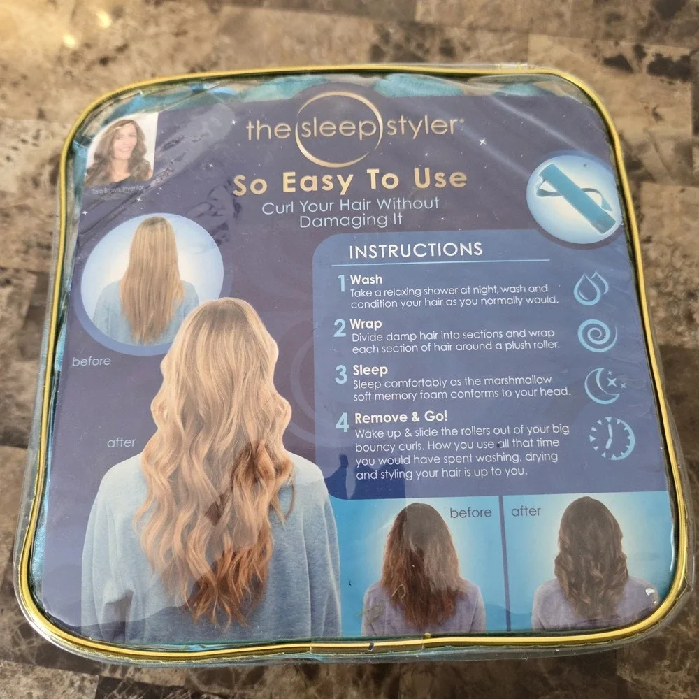 The Sleep Styler Night time Hair Curlers‎ for thick hair Large 8 Count
